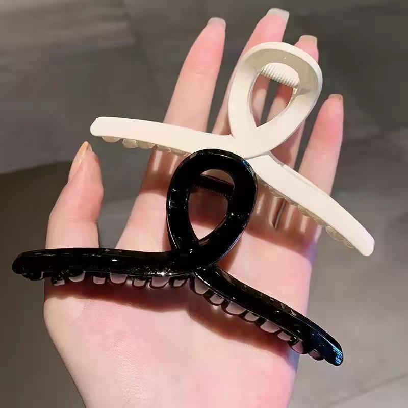 Large Square Hair Clamp Korean Elegant Fashion Hair Clip Claw Clamps