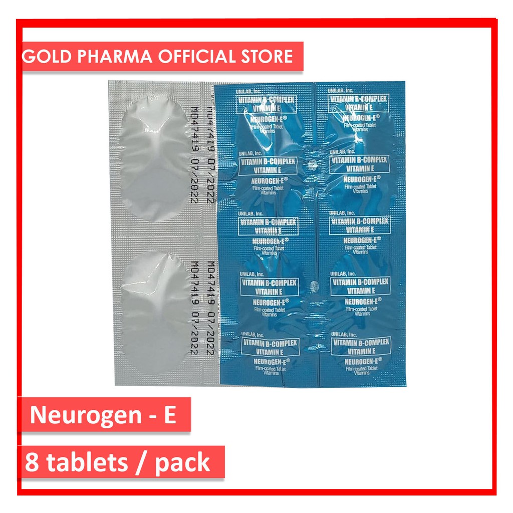 NEUROGENE Vitamin + Vitamin E (8 tablets) Shopee Philippines