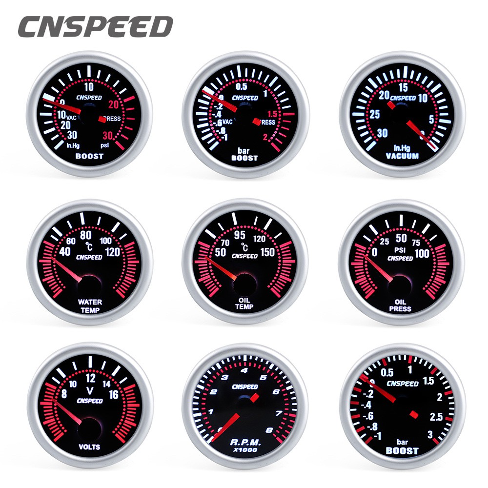 52mm Auto Car Digital LED Turbo Boost Gauge Vacuum Press Meter Display