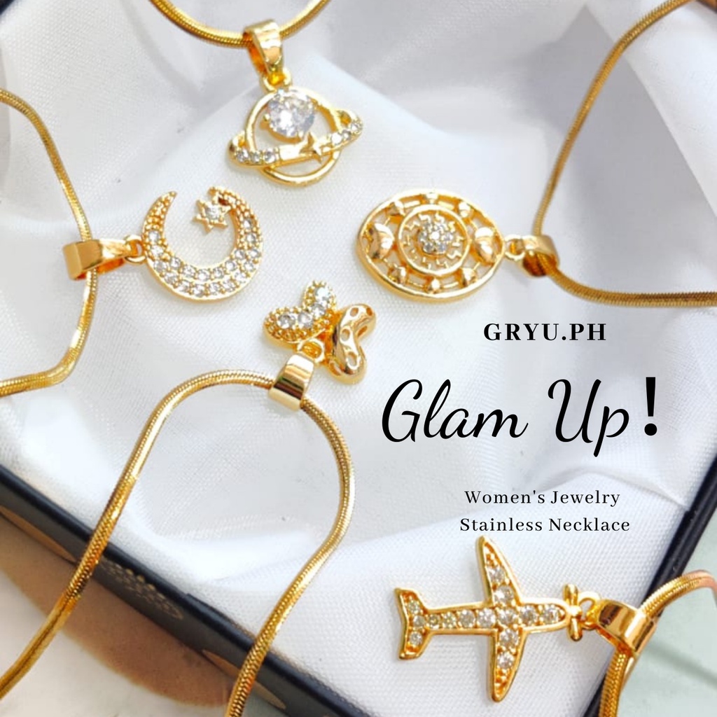 Gryu.ph Glam Up Women's Jewelry Stainless Snake Chain HypoAllergenic