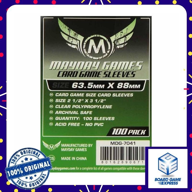 Mayday Sleeves Standard / Premium Size 63.5mm x 88mm" Sleeves for Standard Size Shopee