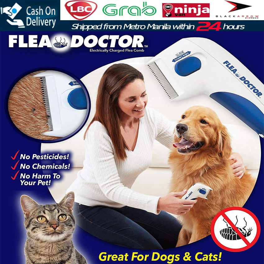 Flea Doctor Electric Comb Head Lice Removal Controller Killer For Pet Dogs Cats Cleaning