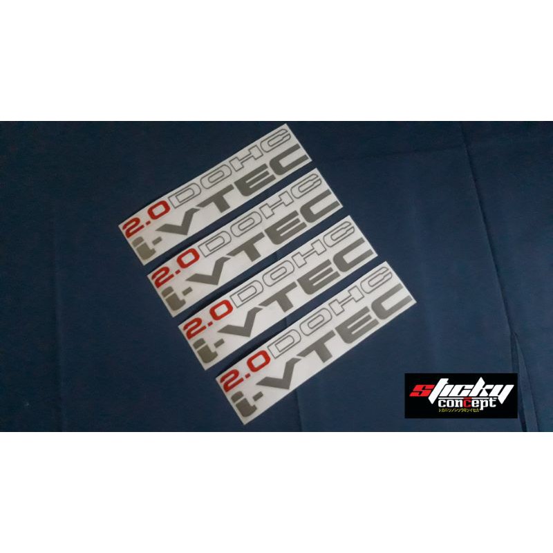 2.0 DOHC i-vtec decals by sticky concept | Shopee Philippines
