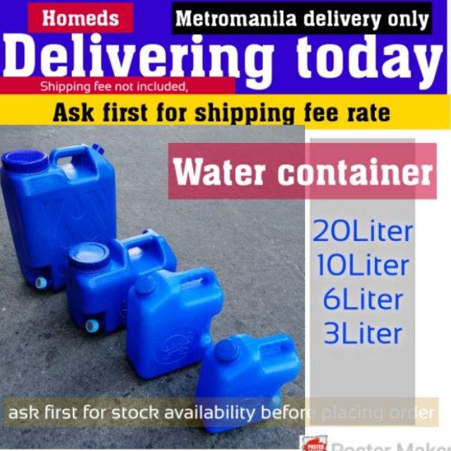 WATER CONTAINER SLIM OR ROUND E | Shopee Philippines