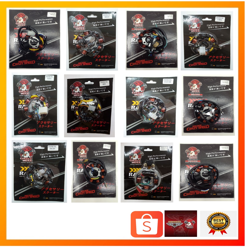 STATOR COIL (MIO SNIPER GY6 125 TC 125 LF125 TMX 155 BAJAJ CT100