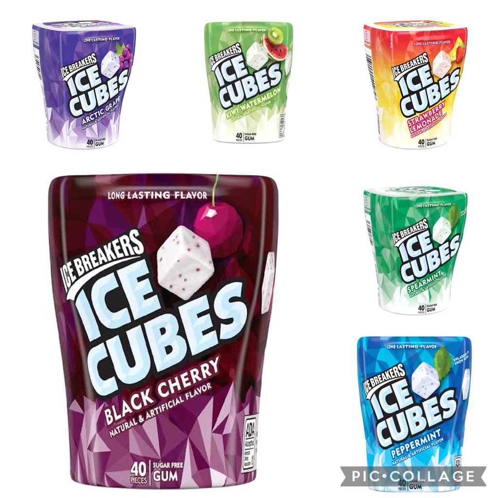 Ice Breakers Ice Cubes Long Lasting Flavor Assoerted Sugar Free Gum