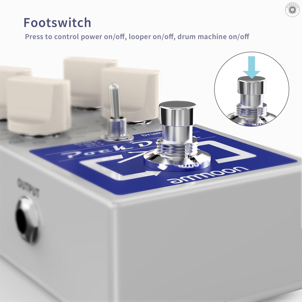 DADA ammoon PockDrum Drum & Loop Guitar Effect Pedal 3 Modes 11 Drum ...