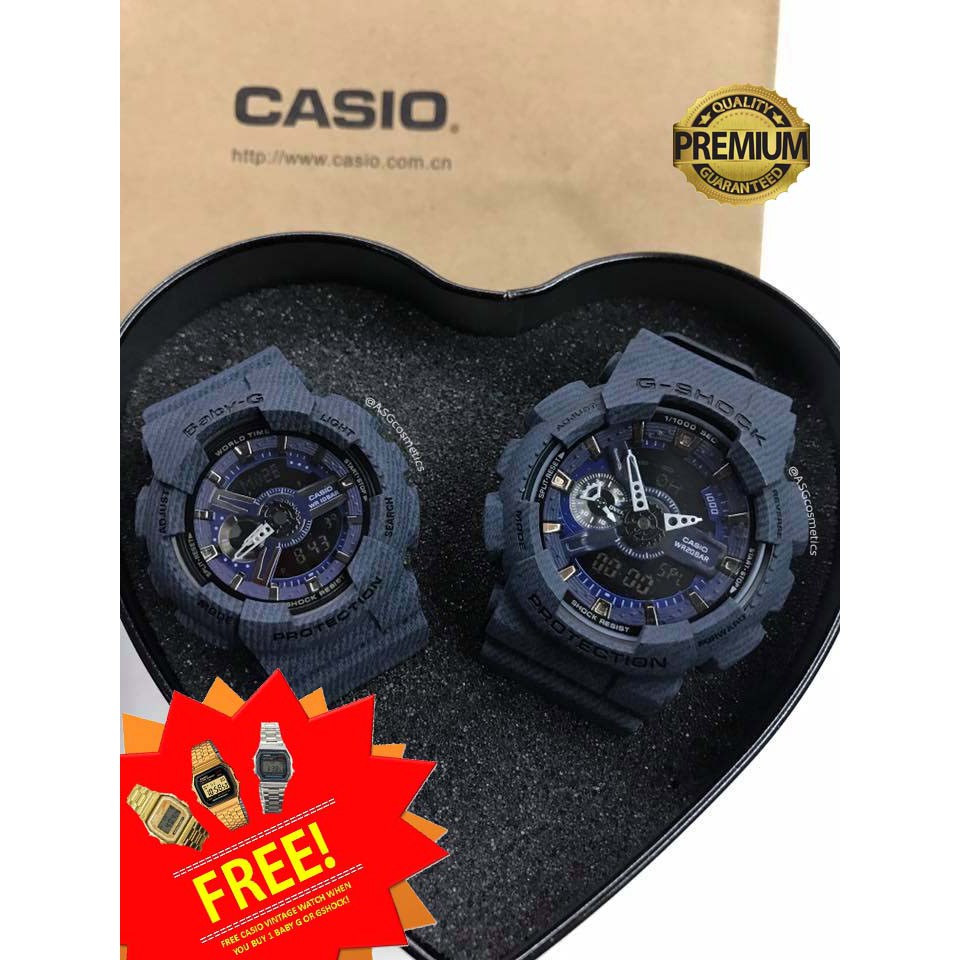 CASIO GSHOCK OEM AUTOLIGHT JAPAN COUPLE DARK DENIM Shopee Philippines