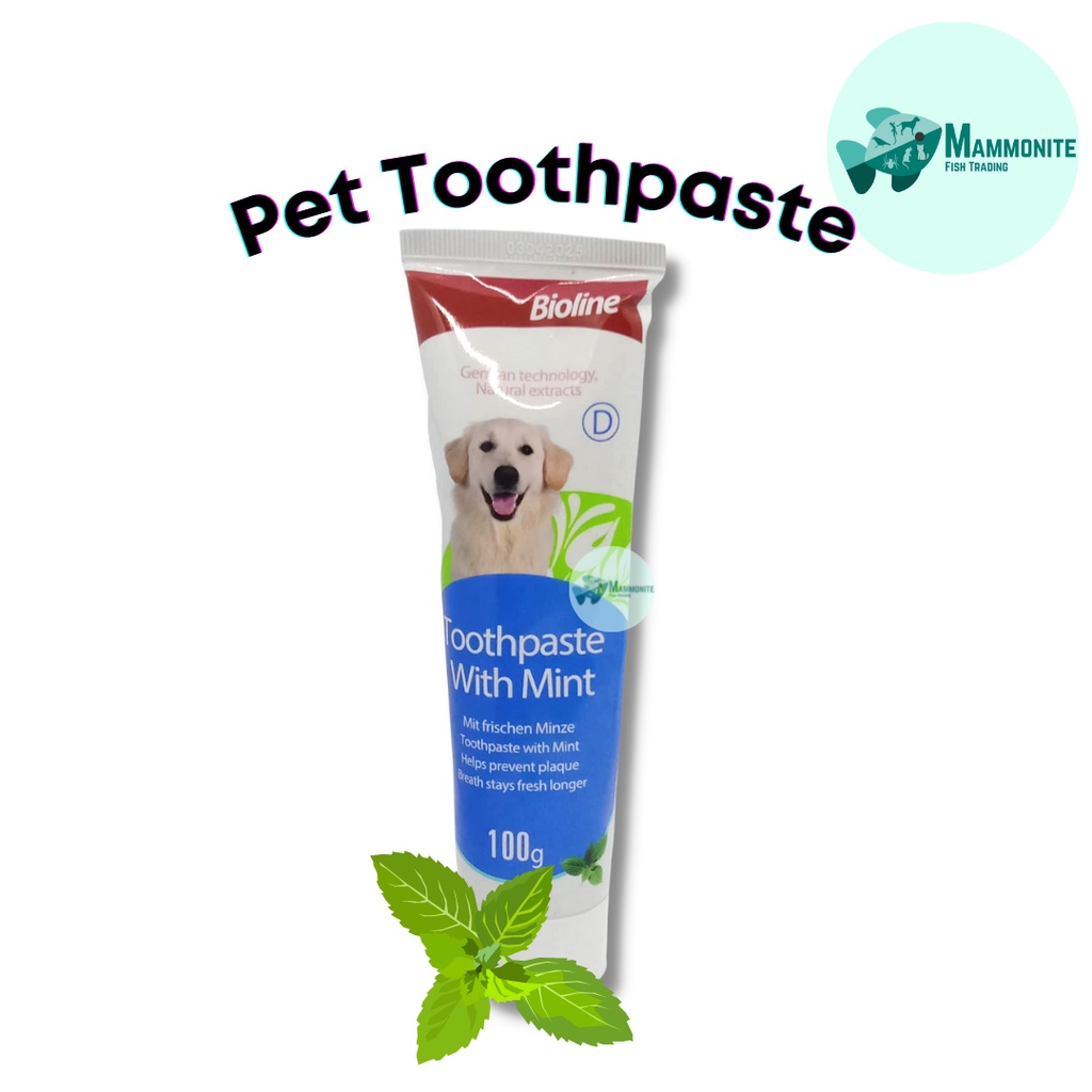 Bioline Pet Toothpaste Cleans Teeth and Breath stays fresh longer of