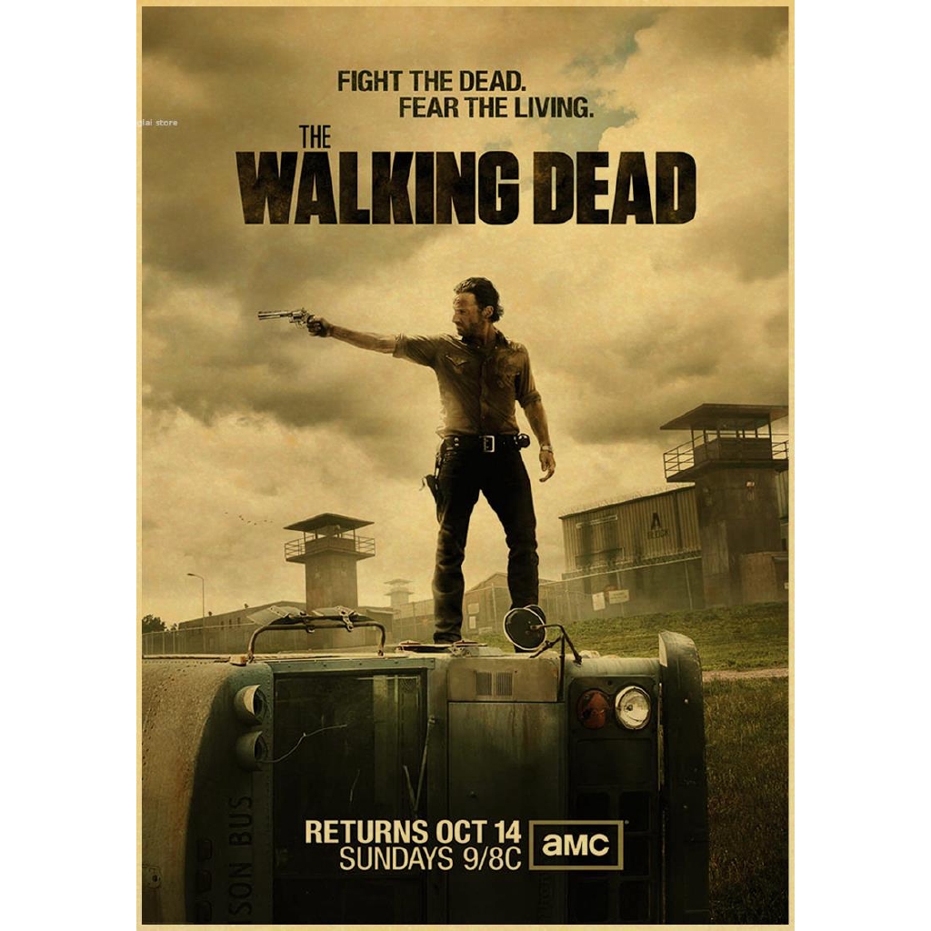 Retro Wall Decor The Walking Dead Poster The Walking Dead Mural Negan Declas Jeffrey