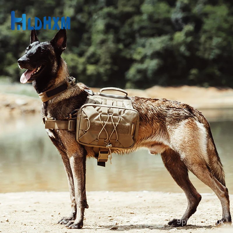 Tactical dog saddle store bags