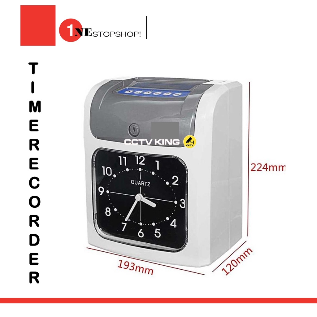 Analog Time recorder machine Bundy Clock W/ FREE 20PCS Timecard , Bandy clock attendance