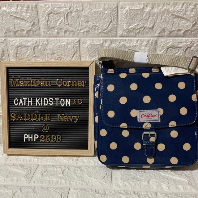 CathKidston Button Spot Tab Saddle Bag Shopee Philippines