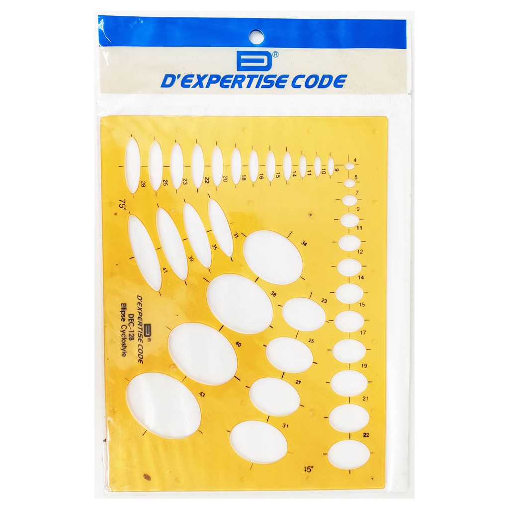 DEC-12B CYCLOSTYLE / TEMPLATES - ELLIPSE RULER | Shopee Philippines