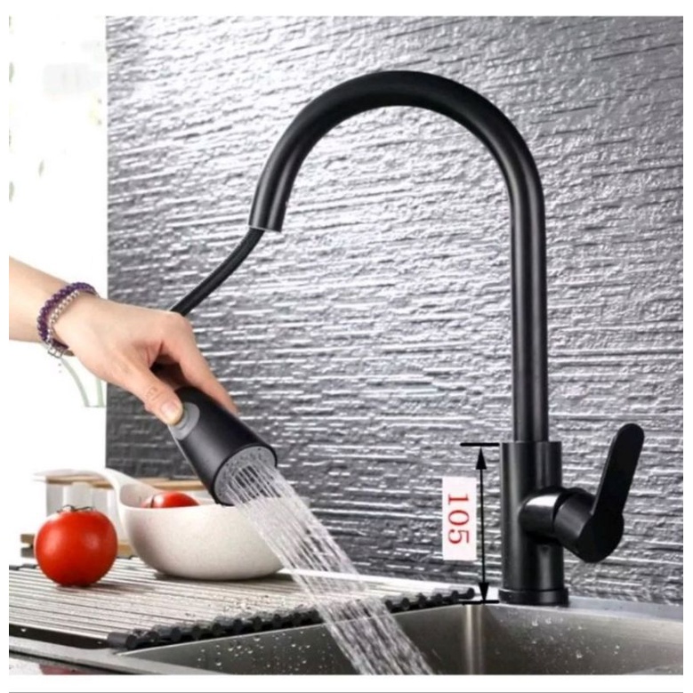 Modern Kitchen Pull out Faucet High quality 304 Stainless | Shopee ...