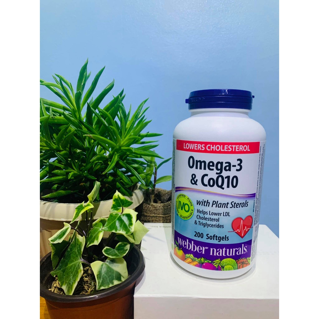 ber Naturals Omega3 & CoQ10 with Plant Sterols 200 Softgels