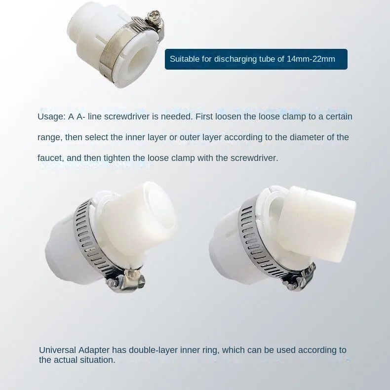 Faucet Universal Joint, 4 Points Water Inlet Pipe, Multifunctional ...