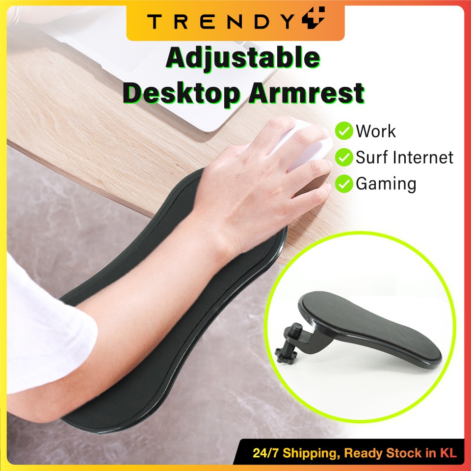 Adjustable Desktop ArmRest Attachable Armrest Pad Computer Table Arm