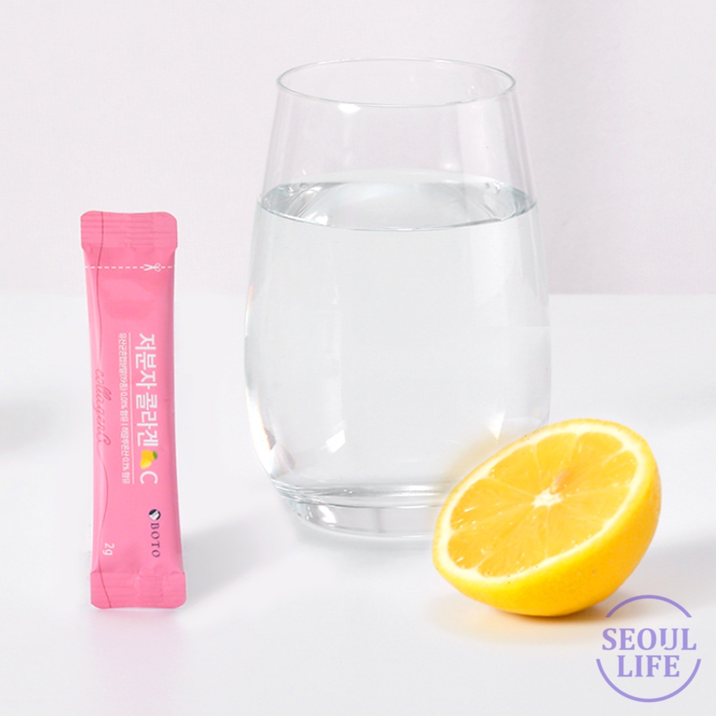 BOTO Korean Low Molecular Fish Collagen Vitamin C Powder 2g*30sticks ...