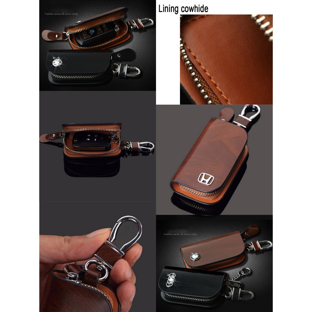 Mitsubishi Genuine Leather Car Key Cover Keychain Wallet Shopee Philippines