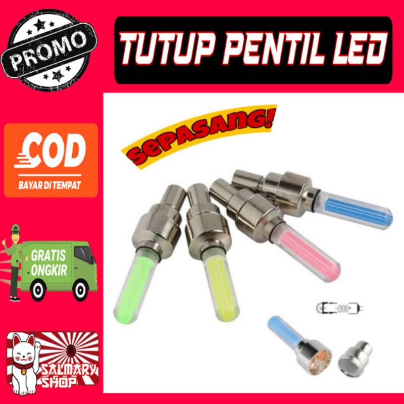 A PAIR! Led Sensor Valve Caps for Motorcycles Cars Trucks Automatically ...