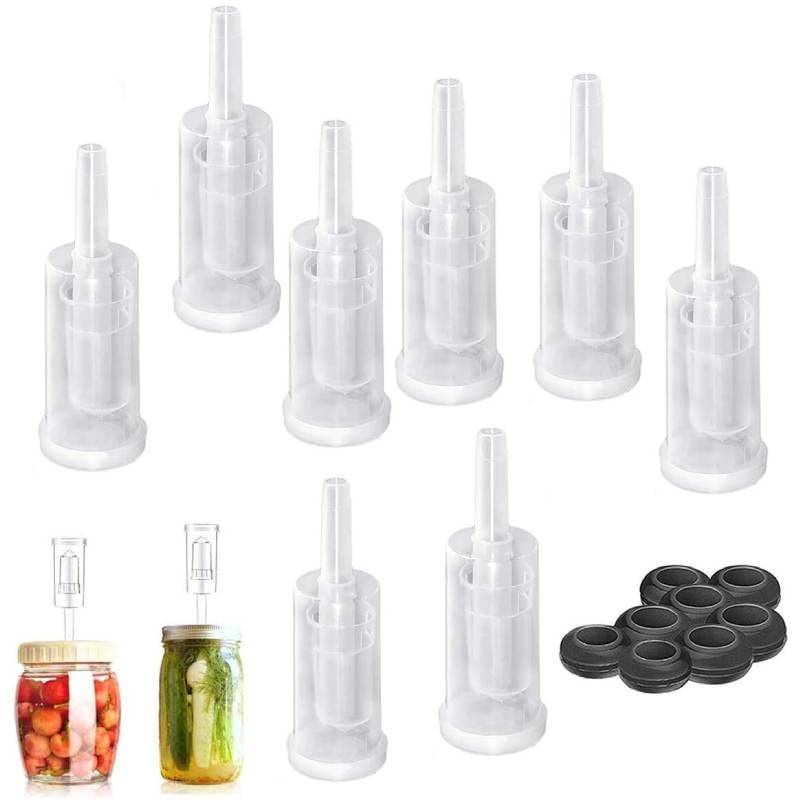 1Pcs Plastic Airlock Homebrew Airlock Set with Silicone Grommets for
