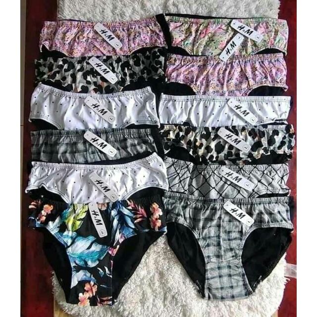 12 pcs H&M panty overruns panty