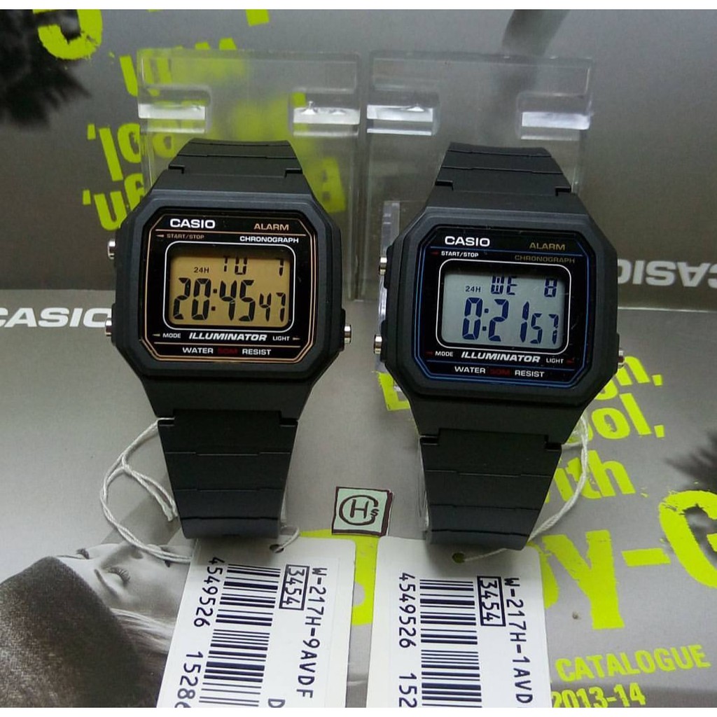 Original Casio W-217H-1A and W-217H-9A / W217H-1A and W217H-9A | Shopee ...