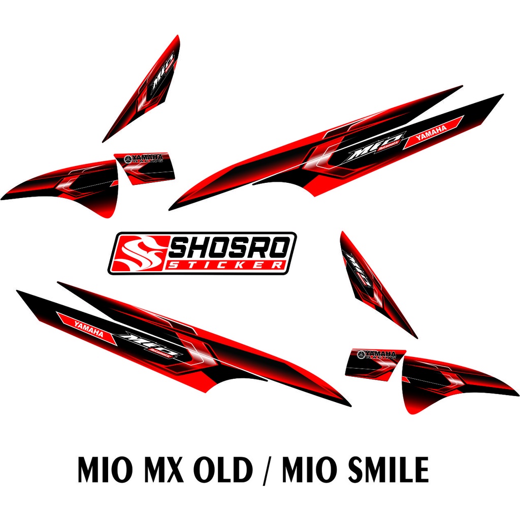 DECAL VARIATION STICKER MOTIF STRIPING/STICKER VARIATION YAMAHA MIO MX ...