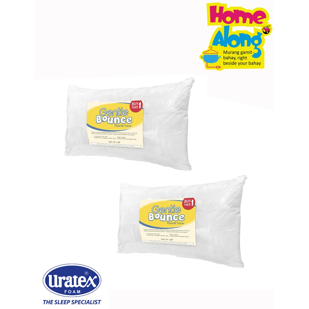 Uratex Buy 1 Take 1 Gentle Bounce Polyester Fiber Fill Pillow 18 x28 PFM. GENTLE B Shopee Philippines