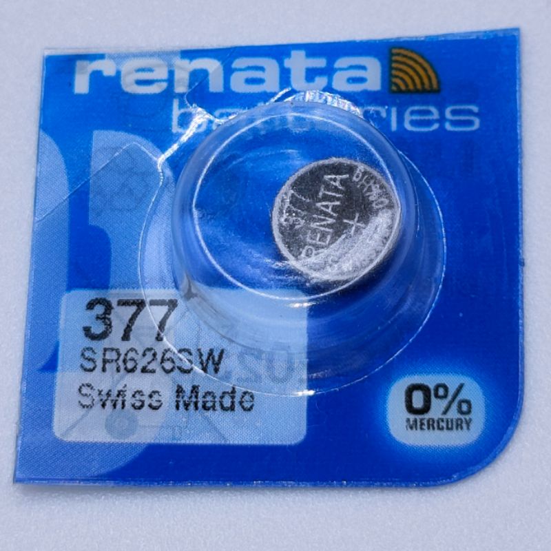 RENATA WATCH BATTERY 1.55V SWISS MADE BATTERIES 377 SR626SW