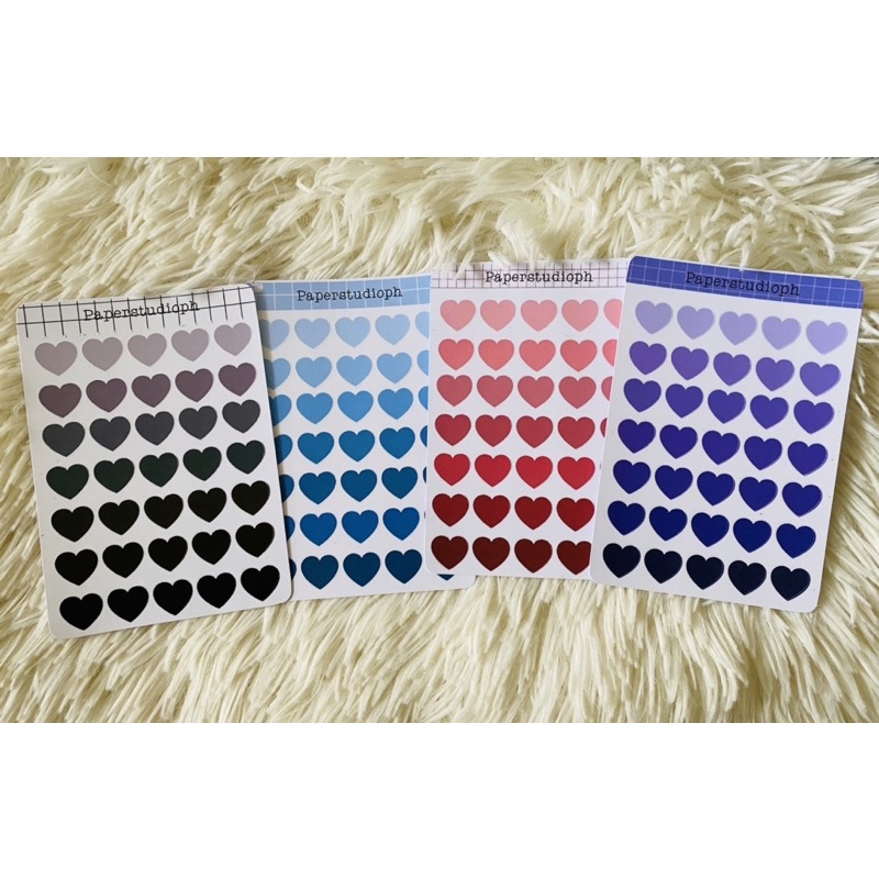 Heart Sticker Sheet Polco Stickers Shopee Philippines