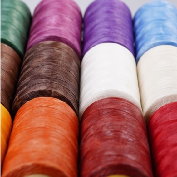 Flat Waxed Thread 210D 1mm Cord Sewing Craft 280 yard for DIY Leather ...