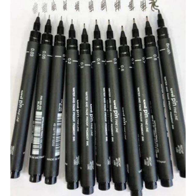 Uni PIN 04 Fine Liner Drawing Pen 0.4mm - Live in Colors