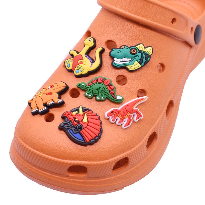 Jurassic dinosaur Shoe Charms Fit Jibbitz Croc DIY Clogs Sandals Garden ...
