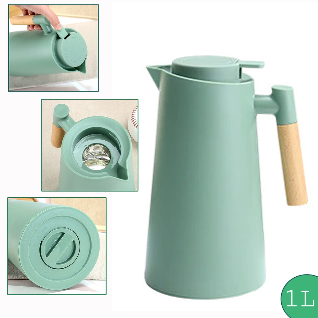 THERMOS 1L Vacuum Flask Nordic Thermos Bottle Home Kettle (RANDOM