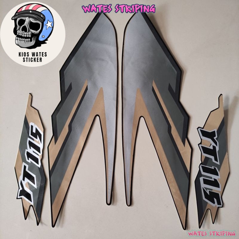 Striping Decal Polet Sticker motorcycle yamaha yt 115 motorcycle ...