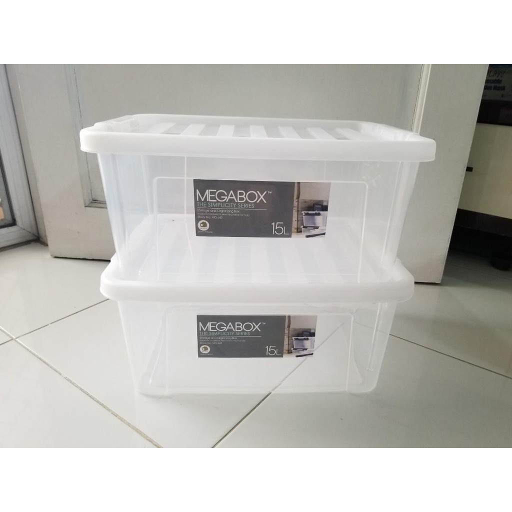 15L STORAGEBOX ( MEGABOX )( L 39.0cm x W 29.0cm x H 17.5cm ) Shopee