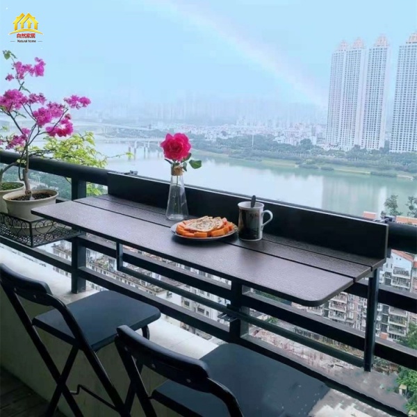 Hanging Window Sill Folding Table Balcony Railing Hanging Table Modern