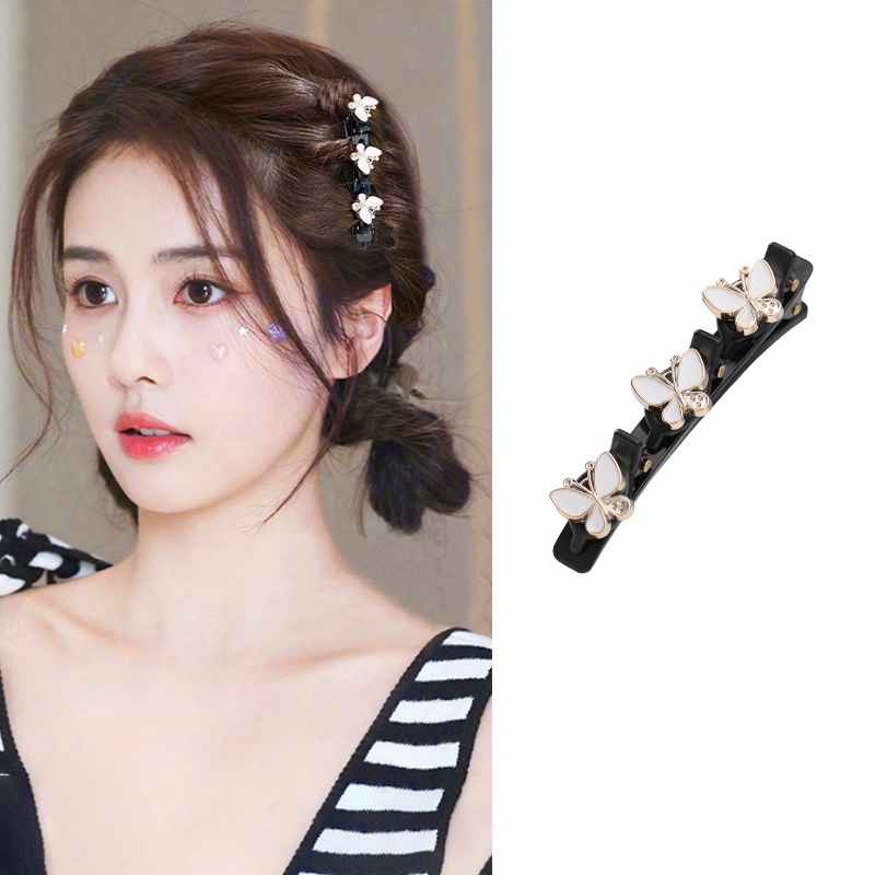 Korean Butterfly Braided Hair Clip Cute Hairpin Shopee Philippines