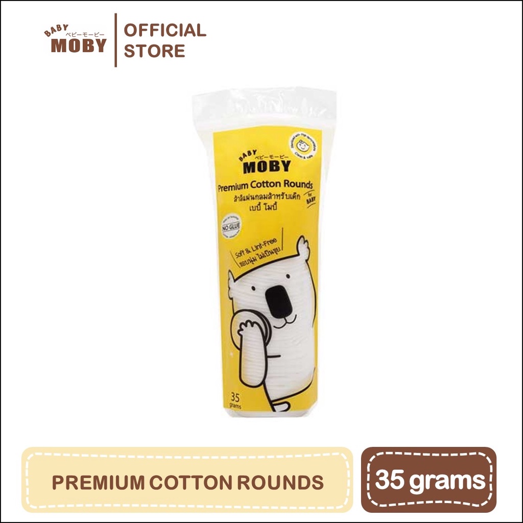 Baby Moby Premium Cotton Rounds 35 grams Shopee Philippines