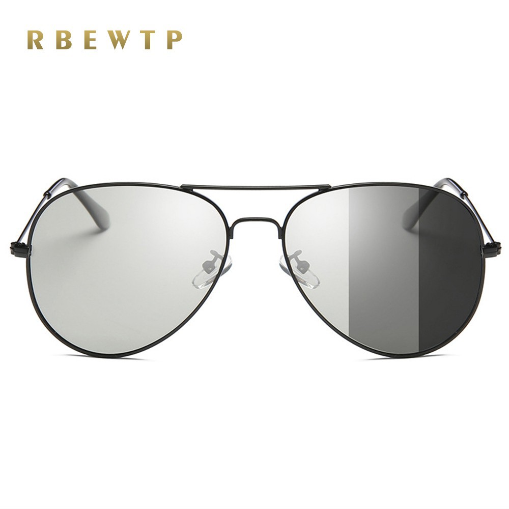 RBEWTP HD Lens Photochromic Polarized Sunglasses Men Driving Glasses Eyeglasses fashion aviator