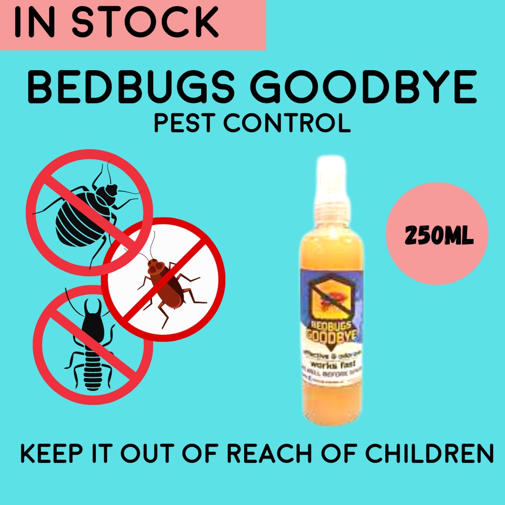 Bedbugs Goodbye Spray Natural Bed Bugs Killer Effective Odorless 250ml ...