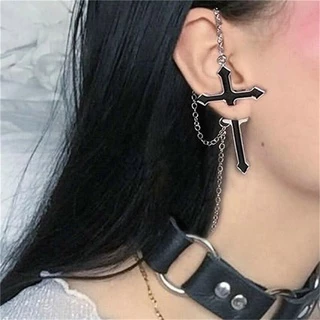 2pcs Men Women Sword Dragon Earrings Fishhook Drop Dangle