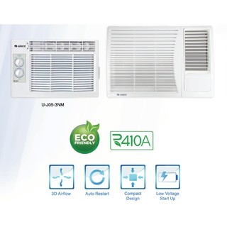 Gree 1HP Window Type Manual Aircon U-J09-3NM | Shopee Philippines