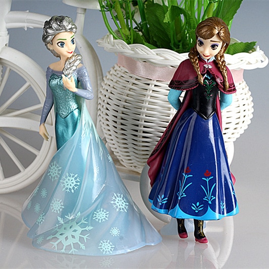 Cm Disney Toys Frozen Elsa Anna Princess Cake Topper Decorations Shopee Philippines