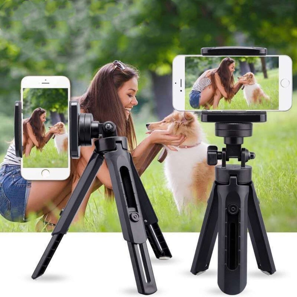 Mini Desktop Cellphone Selfie Tripod Support 360° Rotation Phone Stand ...