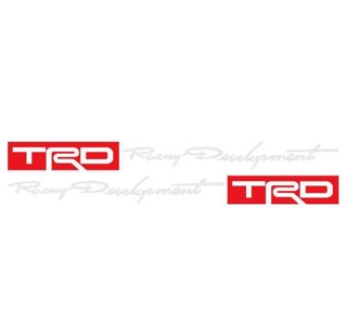 TRD 2PCS Car Toyota Racing Development Sticker Decals B-6 | Shopee ...