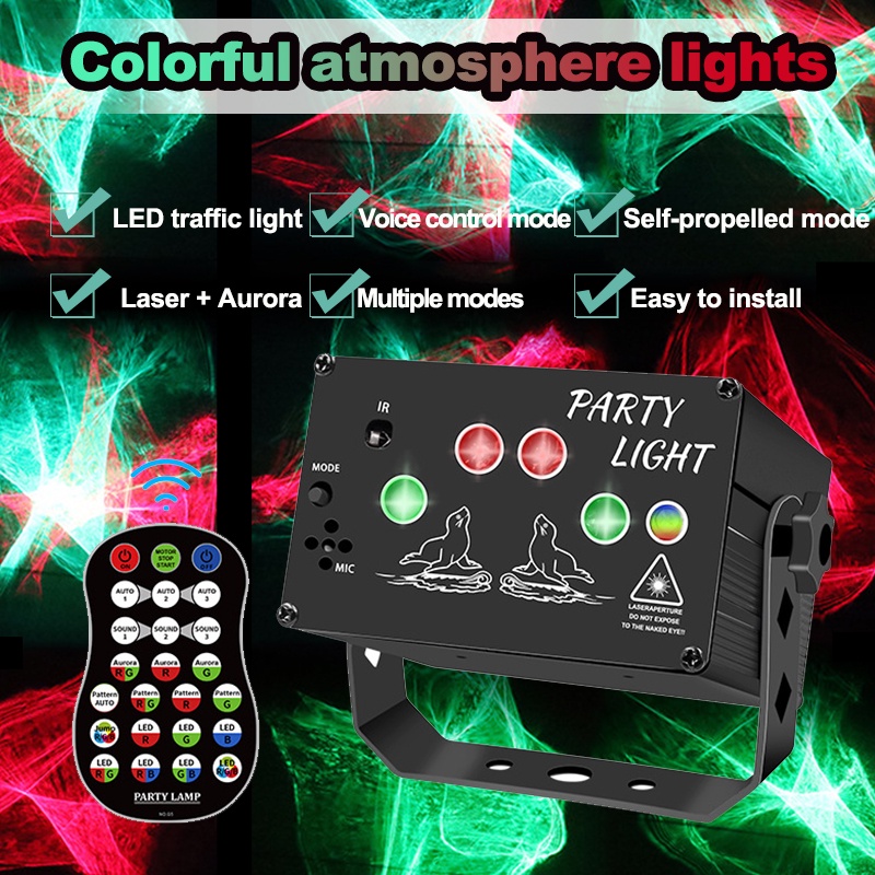 ☆60 Pattern Laser Projector Stage Light LED RGB Party KTV Club DJ Disco ...