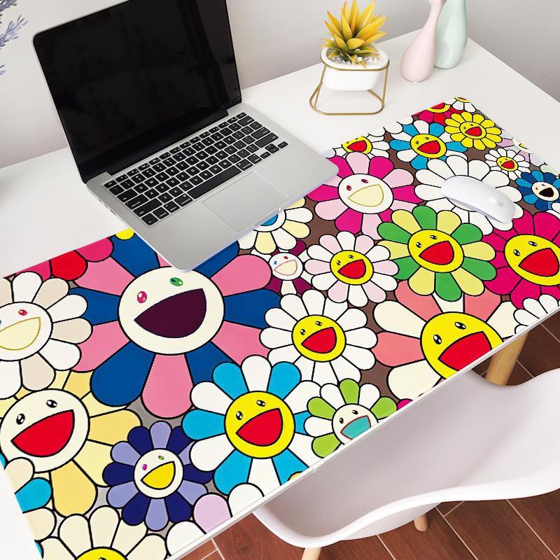 Murakami Sunflower Mouse Pad Oversized Desk Pad Computer Keyboard Shopee Philippines